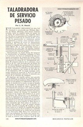 Taladro Mecánico de Servicio Pesado - Enero 1954