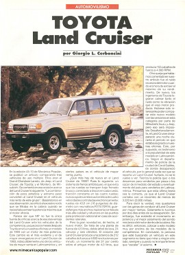 Toyota Land Cruiser - Junio 1993