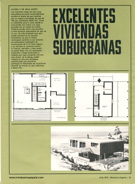 Excelentes Viviendas Suburbanas - Julio 1970