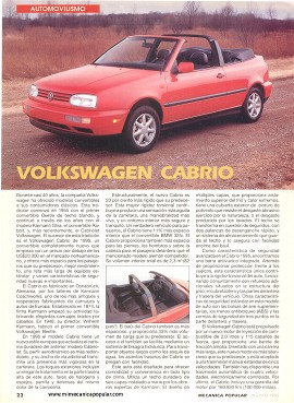 Volkswagen Cabrio - Agosto 1995