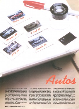 Autos del 88 - Septiembre 1987