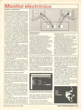 Monitor electrónico - Enero 1980