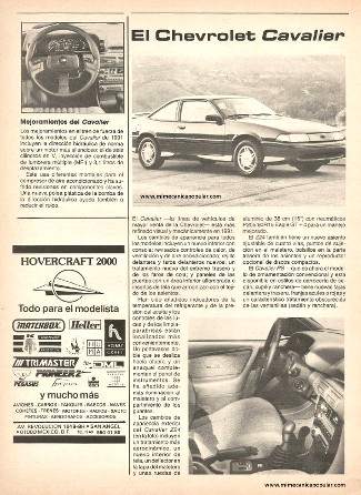 El Chevrolet Cavalier - Febrero 1991