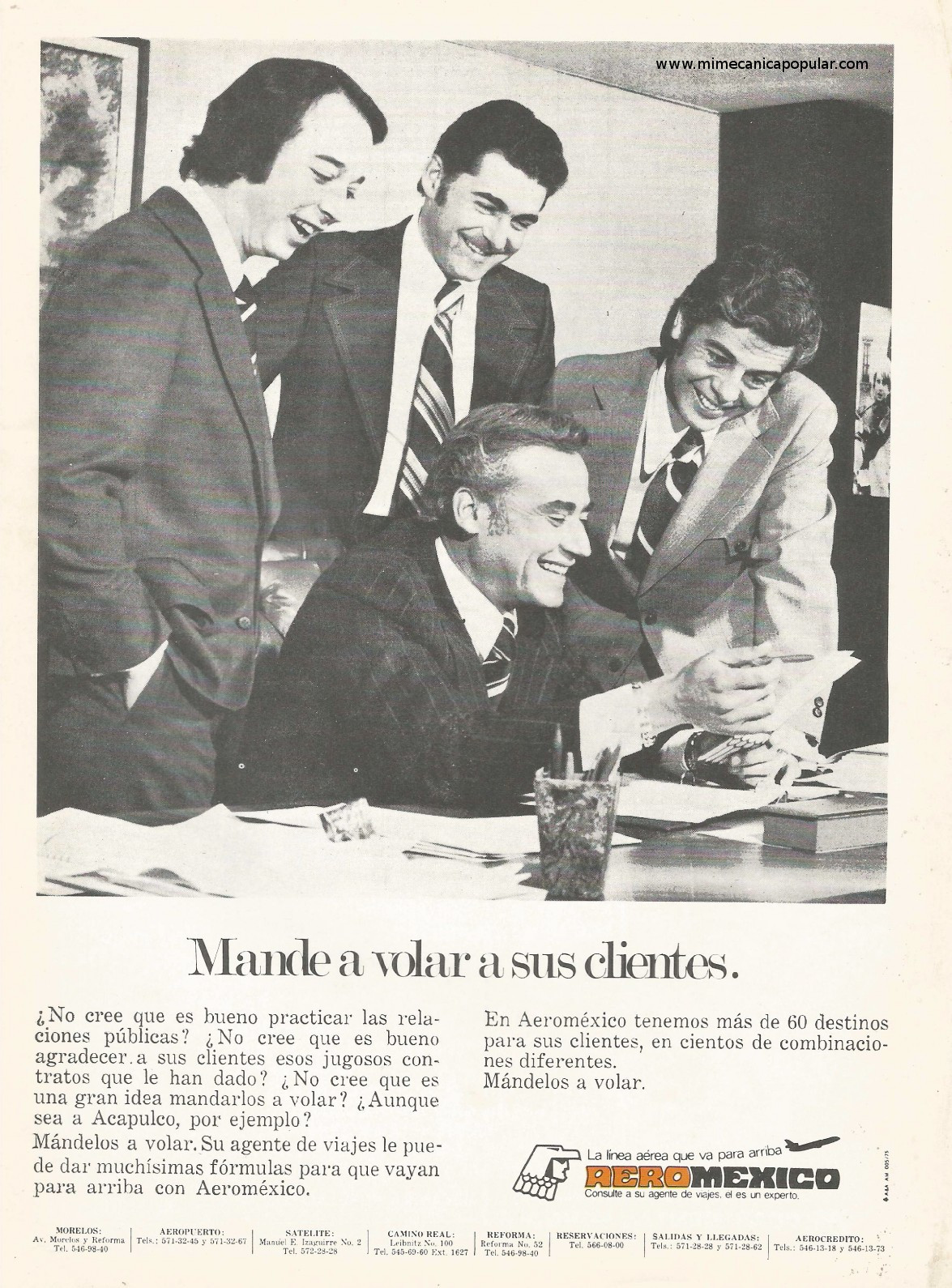 Publicidad - Aeroméxico - Junio 1975