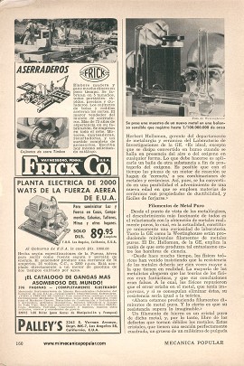 Los Metales del Mañana - Julio 1957