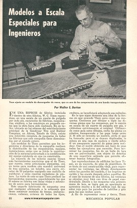 Modelos a Escala Especiales para Ingenieros - Marzo 1957