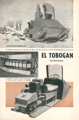 El Trineo Motorizado Reemplaza a los Perros - Marzo 1957
