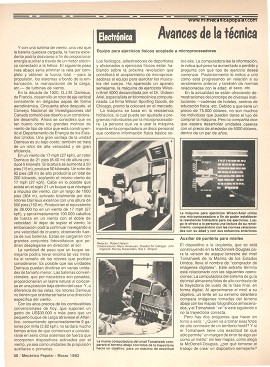 Avances... ...de la técnica - Marzo 1982