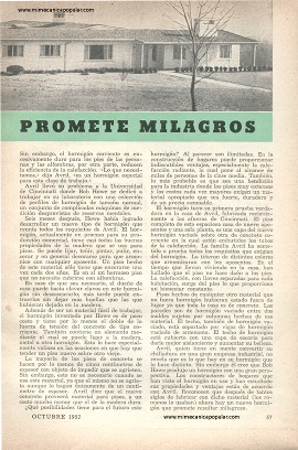 Concreto Que Promete Milagros - Octubre 1952
