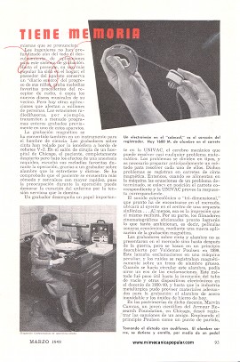 El Acero Tiene Memoria - Marzo 1949