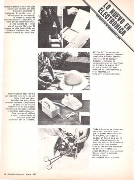 Lo Nuevo en Electrónica - Junio 1970