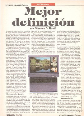 Mejor definición en la TV - Enero 1990