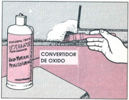 Los compuestos de conversión de óxido evitan que la oxidación se esparza hacia áreas vecinas