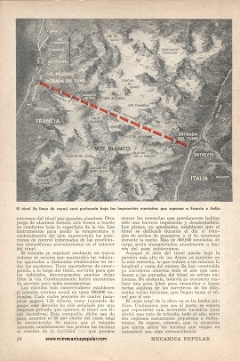 Túnel que unirá a Francia e Italia - Junio 1952