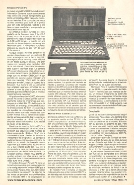 Computadoras portátiles - Mayo 1986