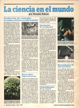 La ciencia en el mundo - Mayo 1987