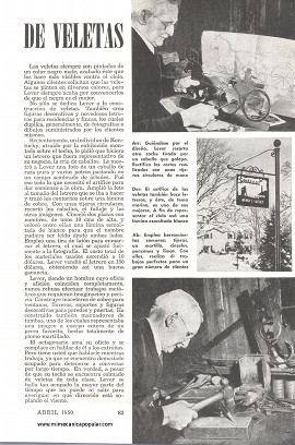 Artífice de Veletas - Abril 1950