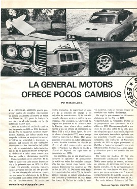 Los General Motors de 1972 - Enero 1972