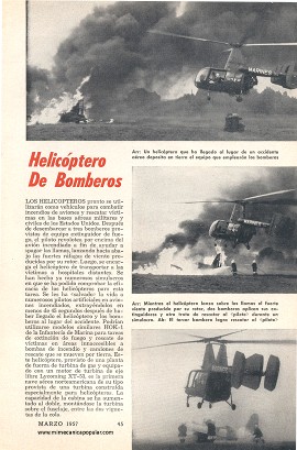 Helicóptero de Bomberos - Marzo 1957