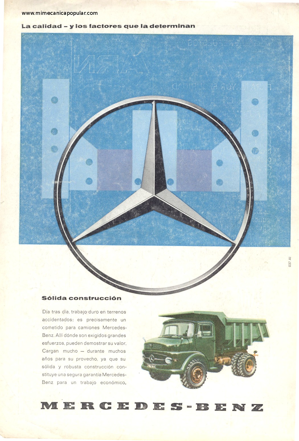 Publicidad - Camiones Mercedes-Benz - Noviembre 1960