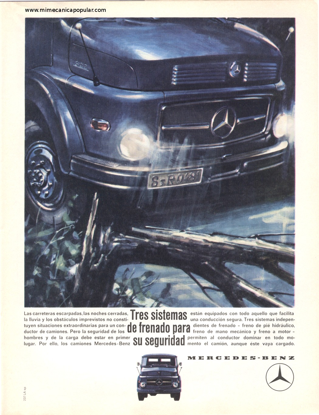 Publicidad - Camiones Mercedes-Benz - Septiembre 1962