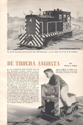 Ferrocarril Familiar de Trocha Angosta - Febrero 1957