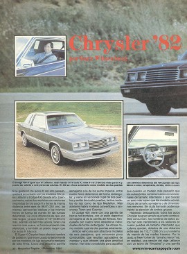 Chrysler 82 - Diciembre 1981