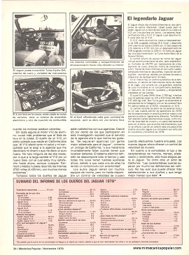 Informe de los dueños: El Jaguar XJ-6 un clásico - Noviembre 1979