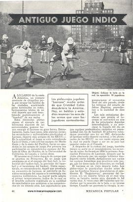 Lacrosse - Antiguo Juego Indio - Mayo 1948