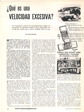 ¿Qué es una velocidad excesiva? - Mayo 1968