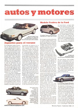 Autos y motores - Septiembre 1986