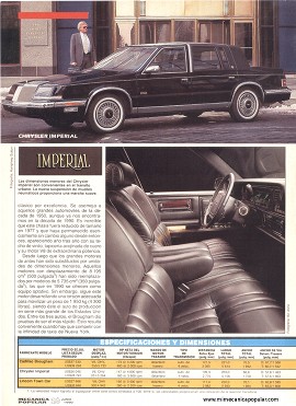Los 3 grandes - Cadillac Brougham - Lincoln Town Car - Chrysler Imperial - Junio 1990