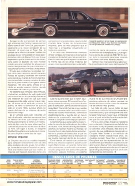 Los 3 grandes - Cadillac Brougham - Lincoln Town Car - Chrysler Imperial - Junio 1990