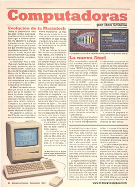 Computadoras - Septiembre 1986