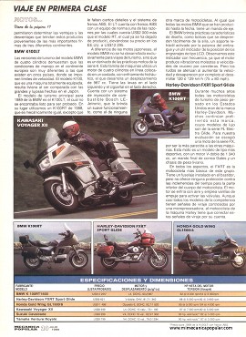 Motocicletas de lujo - Julio 1989