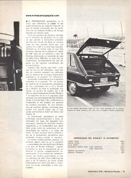 Renault 16 Automático - Septiembre 1970