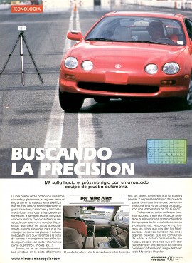 Buscando la precisión para someter a prueba los automóviles - Febrero 1995