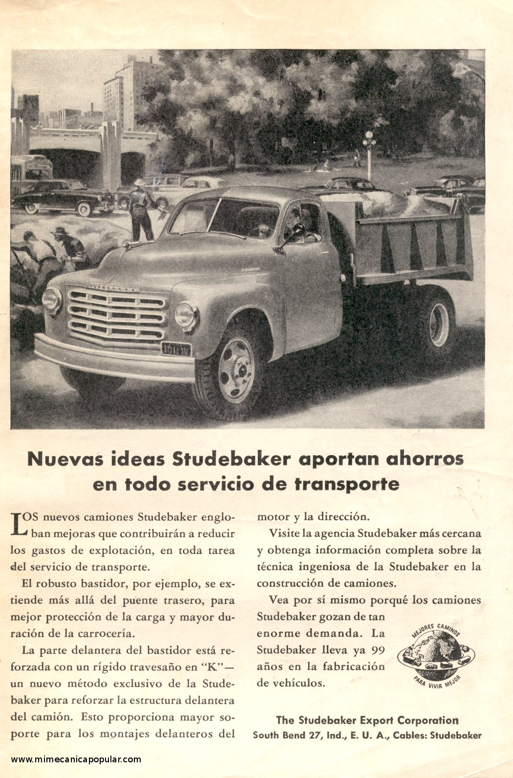 Publicidad - Camiones Studebaker - Junio 1950
