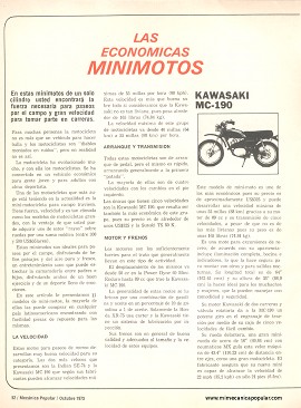 Las económicas minimotos - Octubre 1973