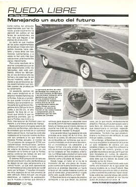 Manejando un auto del futuro -Abril 1989