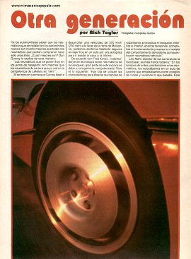 Otra generación de neumáticos - Julio 1987