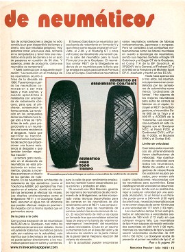 Otra generación de neumáticos - Julio 1987