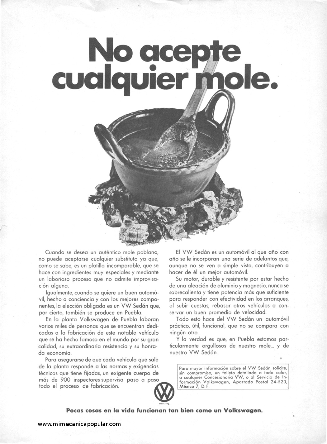 Publicidad - Volkswagen - Agosto 1977