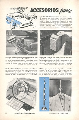 Accesorios para su Auto - Enero 1956