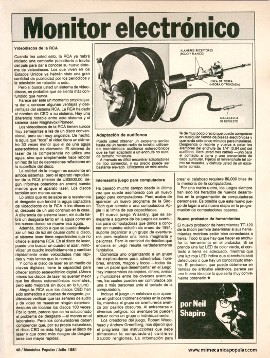 Monitor electrónico - Julio 1981