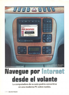 Navegue por Internet desde el volante - Agosto 1999