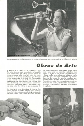 Obras de Arte en Vidrio - Septiembre 1950