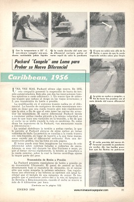 Los Packard Clipper y Caribbean - Enero 1956