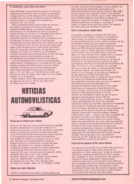 Noticias Automovilísticas - Diciembre 1976