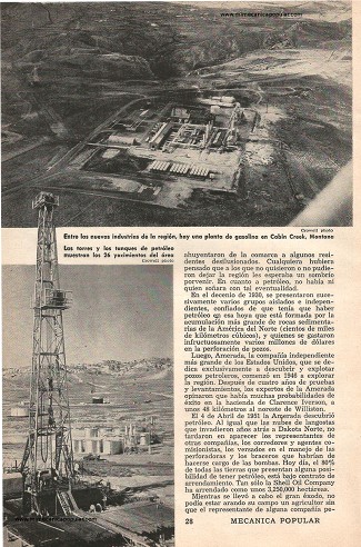 Búfalos, Ganado-y ahora Petróleo - Diciembre 1954